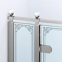 Душевой уголок Ambassador Royal 2000x1200x800 (с рисунком) левый 18015110-L