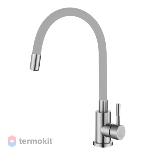 Смеситель для кухни MELANA Elastico хром/серый 610401GR