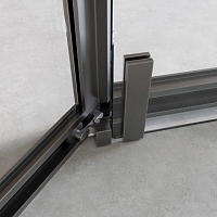 Душевой уголок Cezares Relax 304 2000x1000x1000 оружейная сталь RELAX-304-P-1-100-C-GM