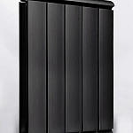 Дизайн-радиаторы алюминиевые Silver 900 с боковым подключением цвет черный янтарь RAL 9005