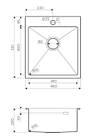 Мойка для кухни Omoikiri Akisame 46-GM 4973095