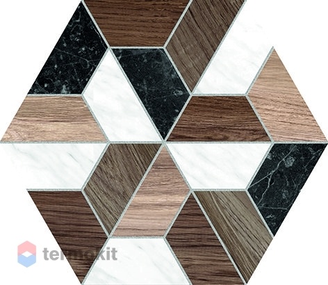 Керамогранит ITT Ceramica Joy Matt Hexa 23,2х26,7