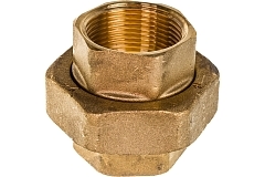 Elsen Сгон американка прямой ВВ 1 1/4", 1 1/4" латунь с плоским уплотнением