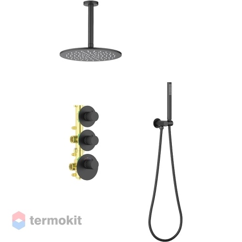Душевой комплект скрытого монтажа Timo Saona черный матовый SX-2399/03SM