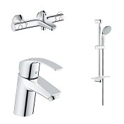 Комплект для ванны Grohe EurosSmart+Grohtherm 124422