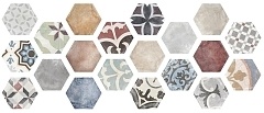 Керамогранит ITT Ceramica Marrakech Hexa (20mix) 23,2х26,7