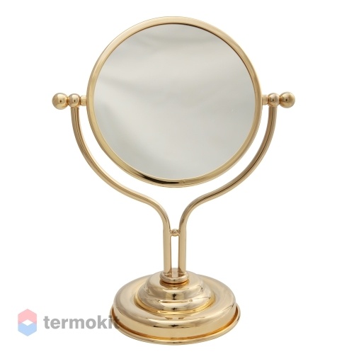 Зеркало оптическое Migliore Mirella настольное золото 17321
