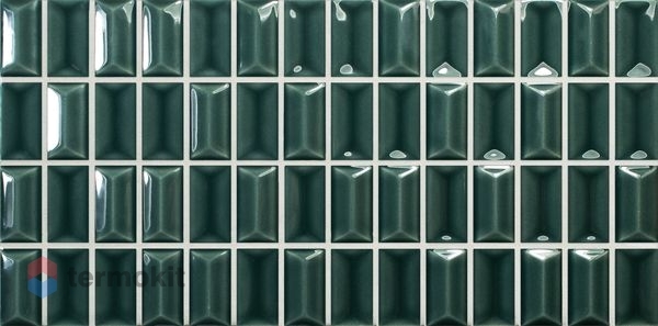 Керамическая плитка Wow 3D Bars Diamond Emerald Gloss настенная 12,5x25