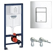 Система инсталляции для унитаза GROHE Rapid SL с панелью смыва Skate Cosmopolitan, комплект 3-в-1 38772001