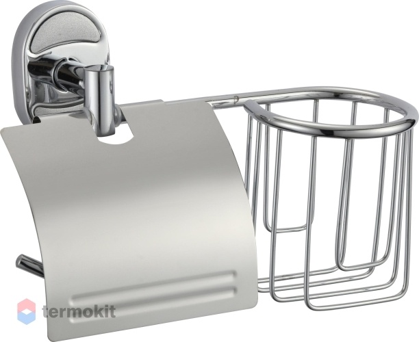 Держатель для туалетной бумаги и освежителя Savol хром S-L07051