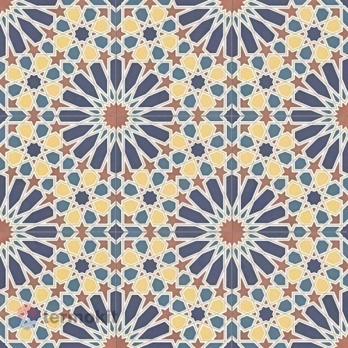 Керамогранит Aparici Alhambra +31573 Blue Natural 59,2x59,2