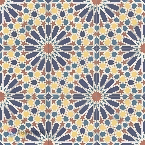 Керамогранит Aparici Alhambra +31573 Blue Natural 59,2x59,2