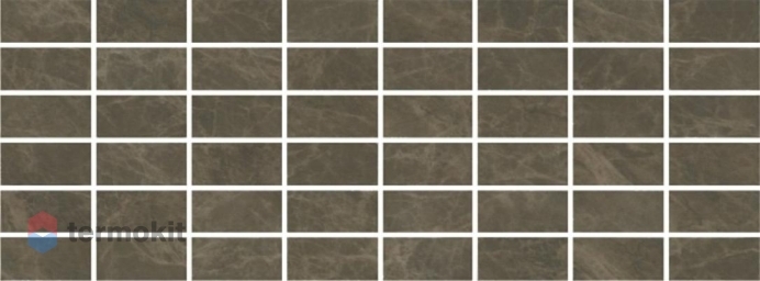 Керамическая плитка Kerama Marazzi Лирия MM15139 коричневый мозаичный декор 15x40