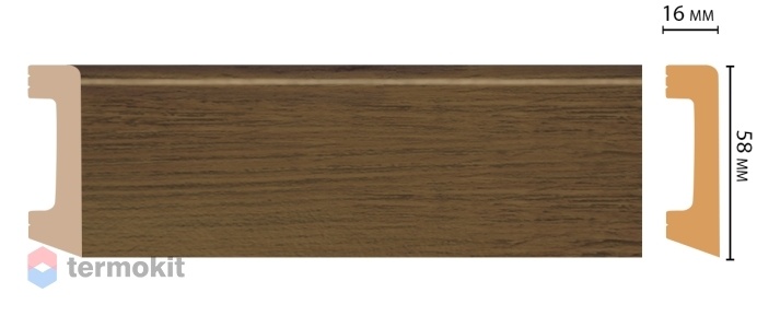 Плинтус цветной Decomaster D234-88 ДМ