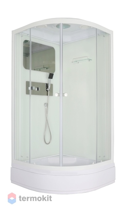 Душевая кабина Parly Bianco 85x85 (прозрачное стекло) белый BMM86