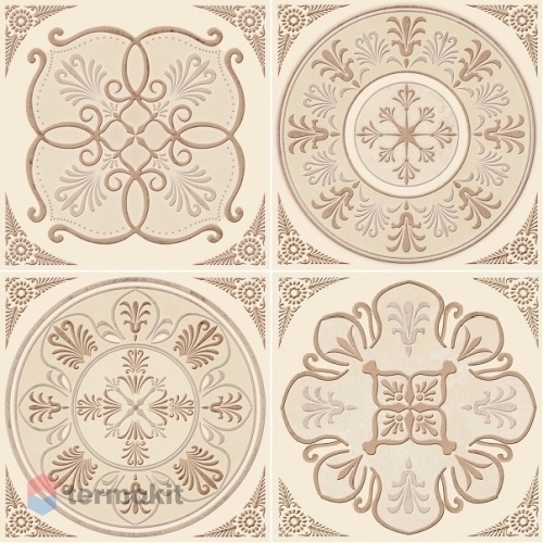 Керамическая плитка Absolut Keramika Monocolor Set Chalet (4pzs) Панно 10x10