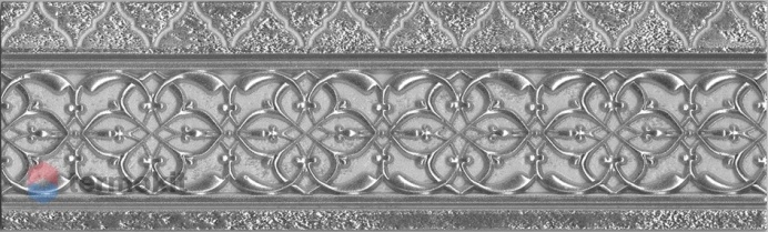 Керамическая плитка Aparici Alhambra +31571 Silver Cenefa бордюр 9x29,75