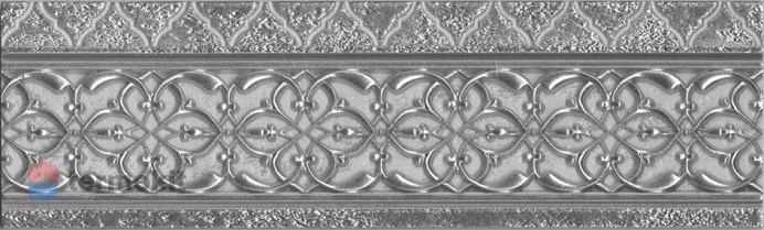 Керамическая плитка Aparici Alhambra +31571 Silver Cenefa бордюр 9x29,75