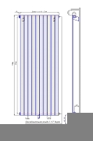 Стальной трубчатый радиатор КЗТО Соло В 1 1750 / 08 секций с боковым подключением