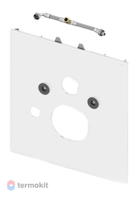 Стеклянная панель TECE TECElux нижняя для установки унитазов-биде, белая 9650104