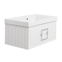 Тумба под раковину LA FENICE Cubo 77 подвесная белый матовый FNC-01-CUB-B-80