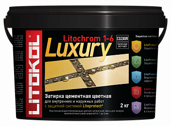 Затирка Litokol цементная Litochrom 1-6 Luxury 2кг