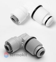 WATERSTRY Переходник угловой трубка 3/8" - 1/4" нар. резьба с уплотнением
