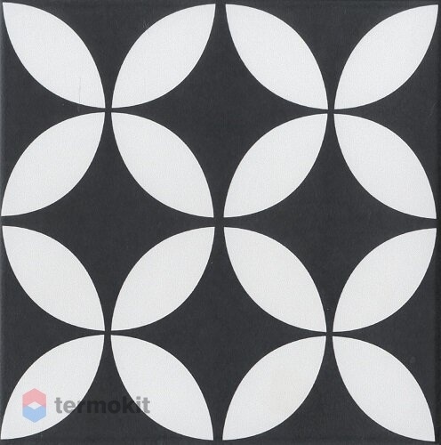 Керамогранит Yurtbay Seramik Stamp Black Glazed Porselain 20x20