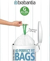Мешки для мусора Brabantia PerfectFit размер G 23-30 л упаковка-диспенсер 40 шт 375668