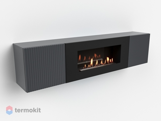 Тумба с биокамином Firelight BFP-P1700L графит