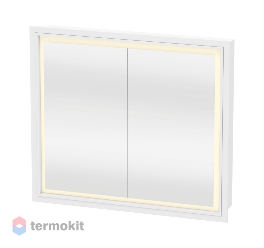 Зеркальный шкаф Duravit L-Cube 80 с подсветкой белый глянец LC765100000