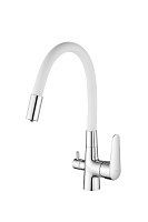 Смеситель для кухни ESKO CORAL хром/белый CL 03 W