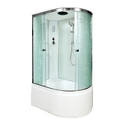 Душевая кабина Deto EM 120x120 Хром (узорчатое стекло) ЕМ4512 L с электрикой (эл.)