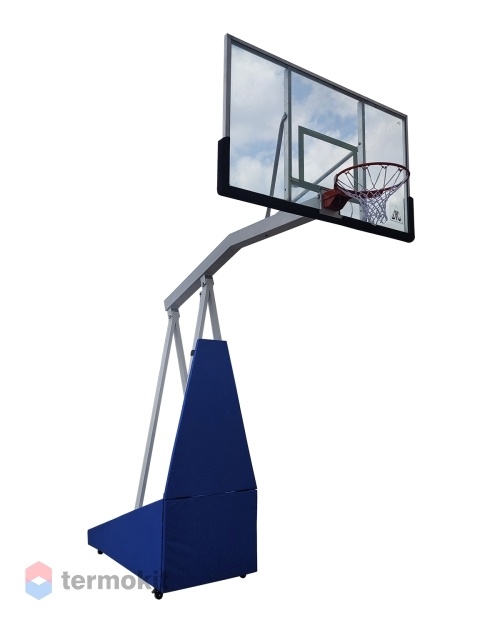 Баскетбольная мобильная стойка DFC STAND72G PRO 180x105см стекло 12мм