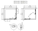 Душевой уголок CEZARES ECO 1900х1000х900 хром ECO-O-AH-2-100/90-C-Cr