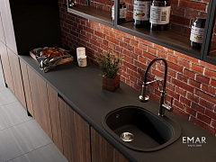 Мойка для кухни EMAR Quartz морион EMQ-1570.C Морион