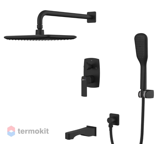 Душевой комплект скрытого монтажа Lemark Ursus LM7222BL