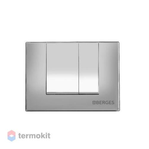 Клавиша смыва BERGES NOVUM S2 матовый хром 040042