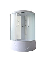 Душевая кабина Parly Bianco 118x118 (матовое стекло) белый BE118
