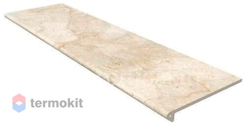 Ступень Exagres Petra Smooth Round. Beige фронтальная 33x120