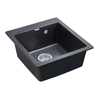 Мойка для кухни Paulmark Zemar черный металлик PM104651-BLM