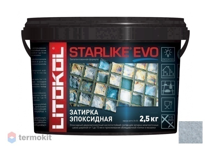 Затирка Litokol эпоксидная Starlike Evo S.310 Azzurro Polvere 2,5кг