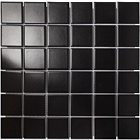 Керамическая Мозаика Starmosaic Black Matt (WB73000) 30,6х30,6х6 (4,8x4,8)