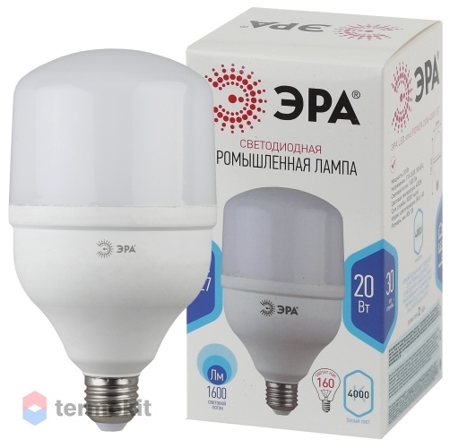 Лампа светодиодная ЭРА LED POWER T80-20W-6500-E27