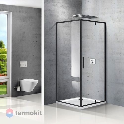 Душевой уголок Vincea Slim 1950x1200x900 матовый черный VPR-2SL9012CLB-R