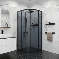 Душевой уголок Niagara Eco 1900x875x875 (тонированное стекло) черный матовый NG-1007-14T