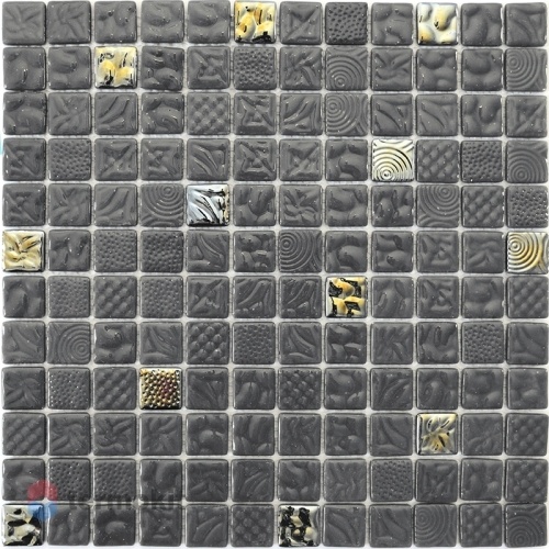 Стеклянная мозаика Natural Steppa STP-GR013-L (2,5х2,5) 31,7х31,7