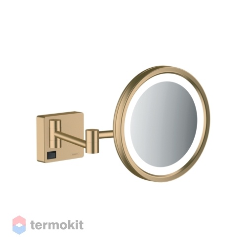 Косметическое зеркало Hansgrohe AddStoris шлифованная бронза 41790140