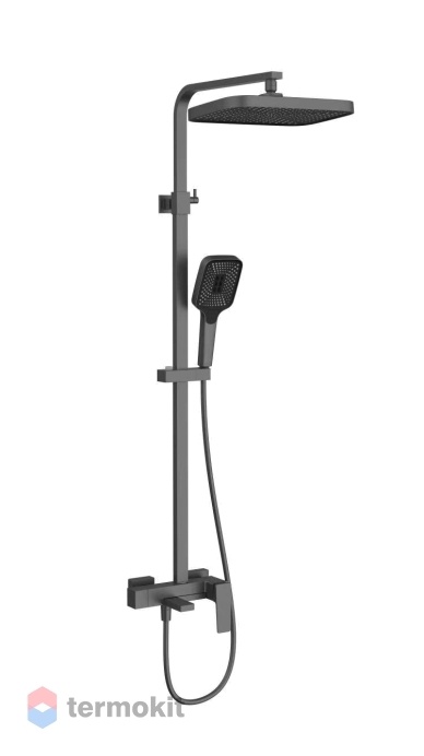 Душевая система Vincea Cube вороненая сталь VSFS-4C12GM