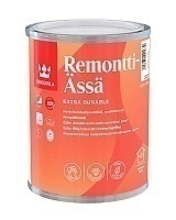 Tikkurila Remontti-Ässä,Стойкая к мытью полуматовая интерьерная краска,база С ,0,9л
